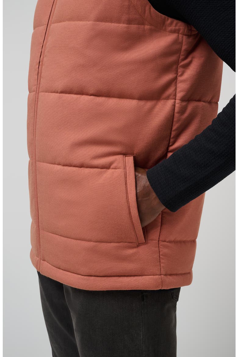 Climate Drop Quilted Vest, Alternate, color, HEATHER COPPER