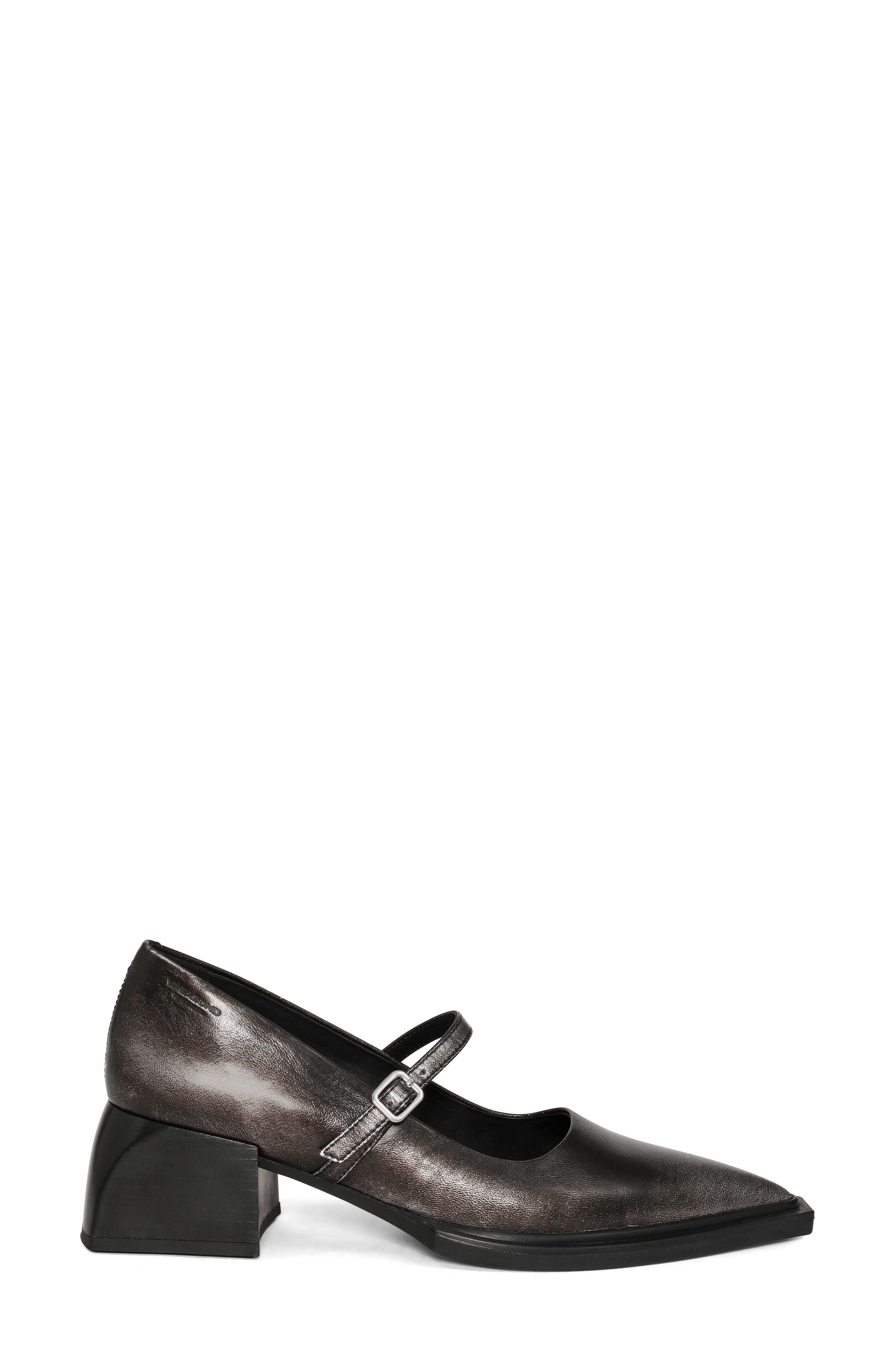 Vivian Pointed Toe Mary Jane Pump, Alternate, color, SILVER