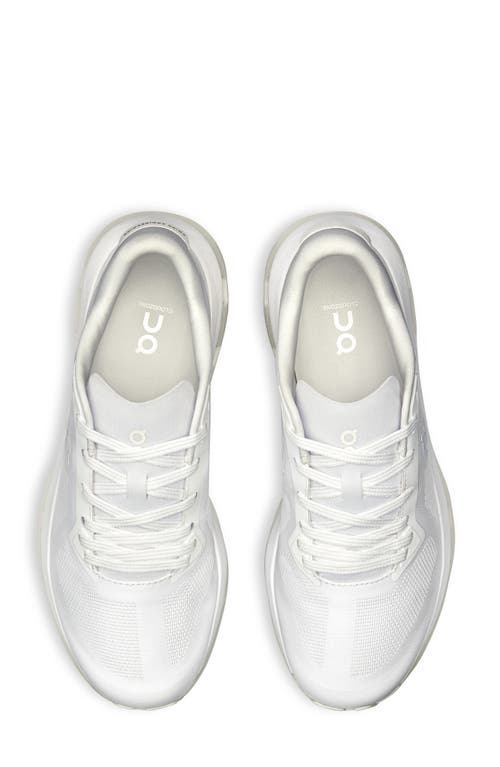 On Womens White White F Cloudze Woven Low-top Trainers In White