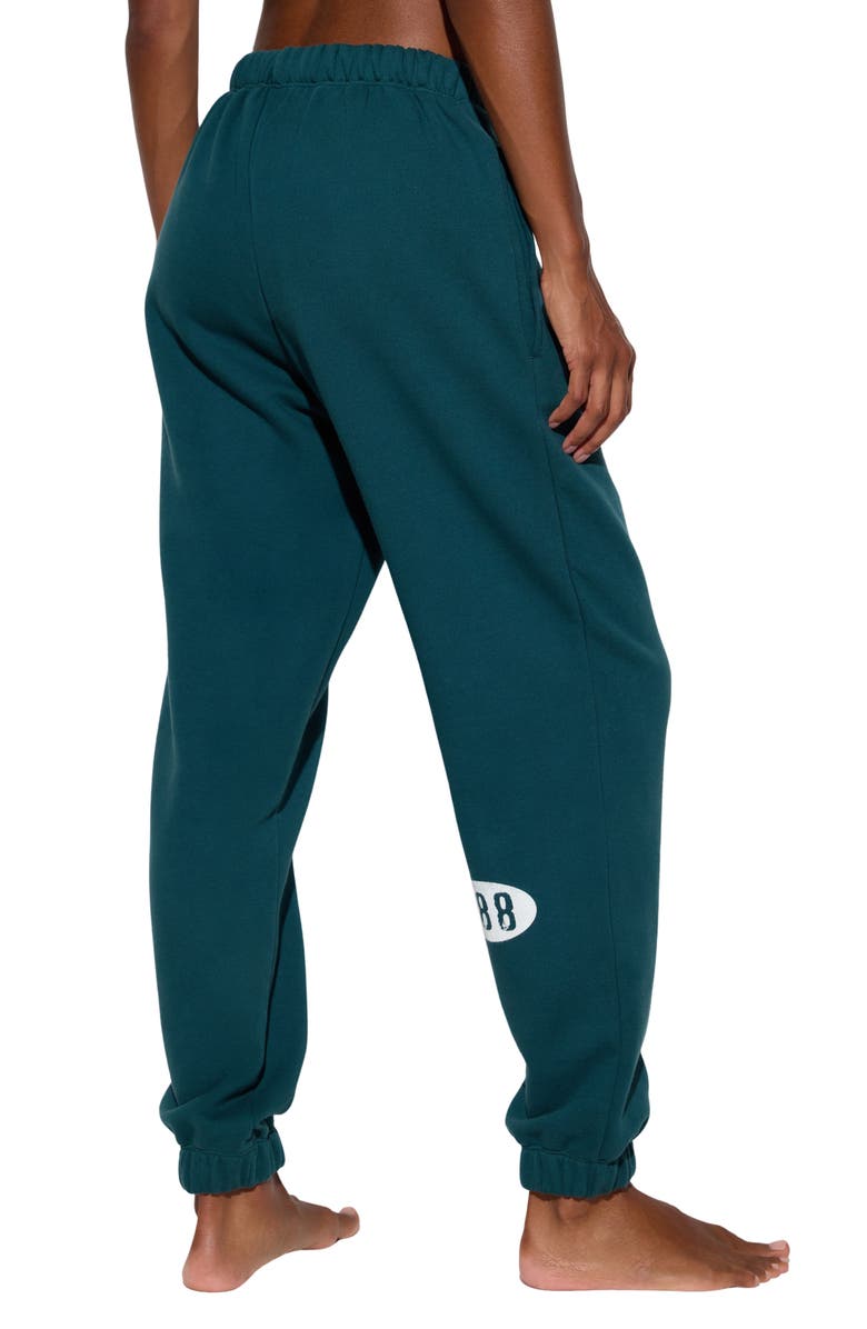 Spiritual Gangster Balance Portia Sweatpants, Alternate, color, Midnight Teal