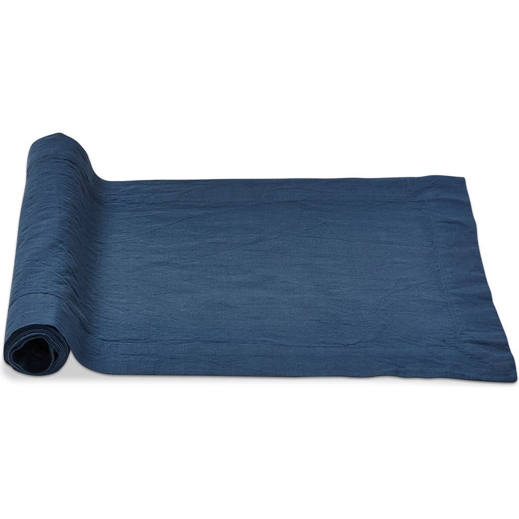 Tag Threads Slub Runner Blue Table Runner In Blue