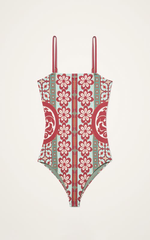 La Doublej Elle Floral-print Swimsuit In Multi