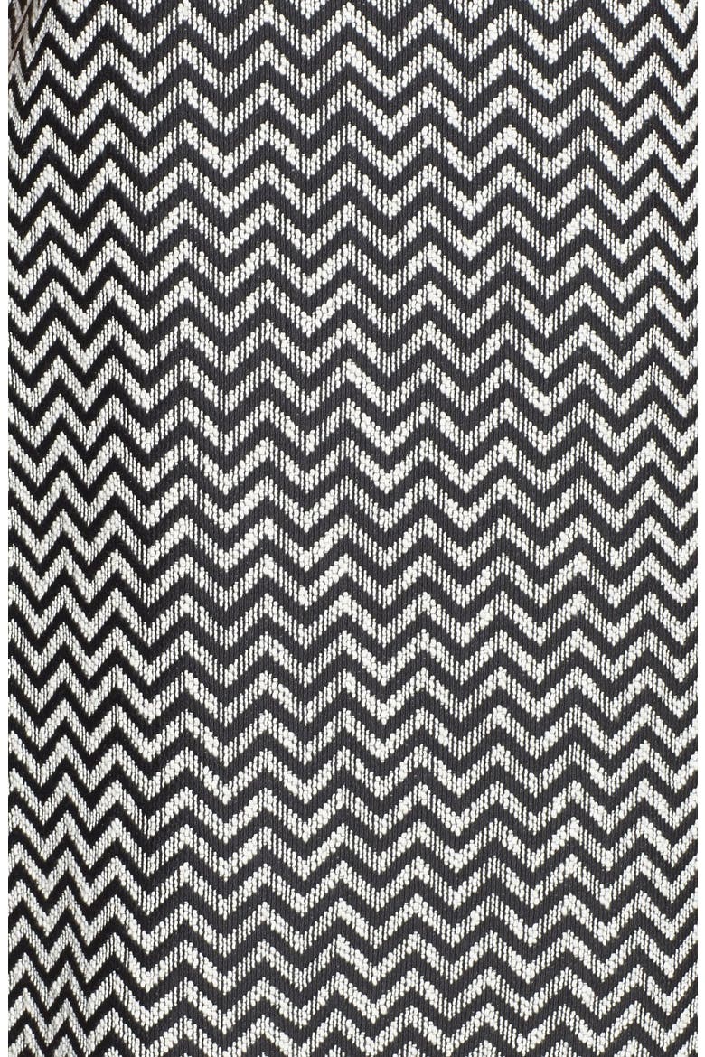Zigzag Tweed Halter Dress, Alternate, color, BLACK