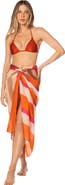 KIBYS Sunset Bazaar Loretta Striped Cotton Pareo Sarong