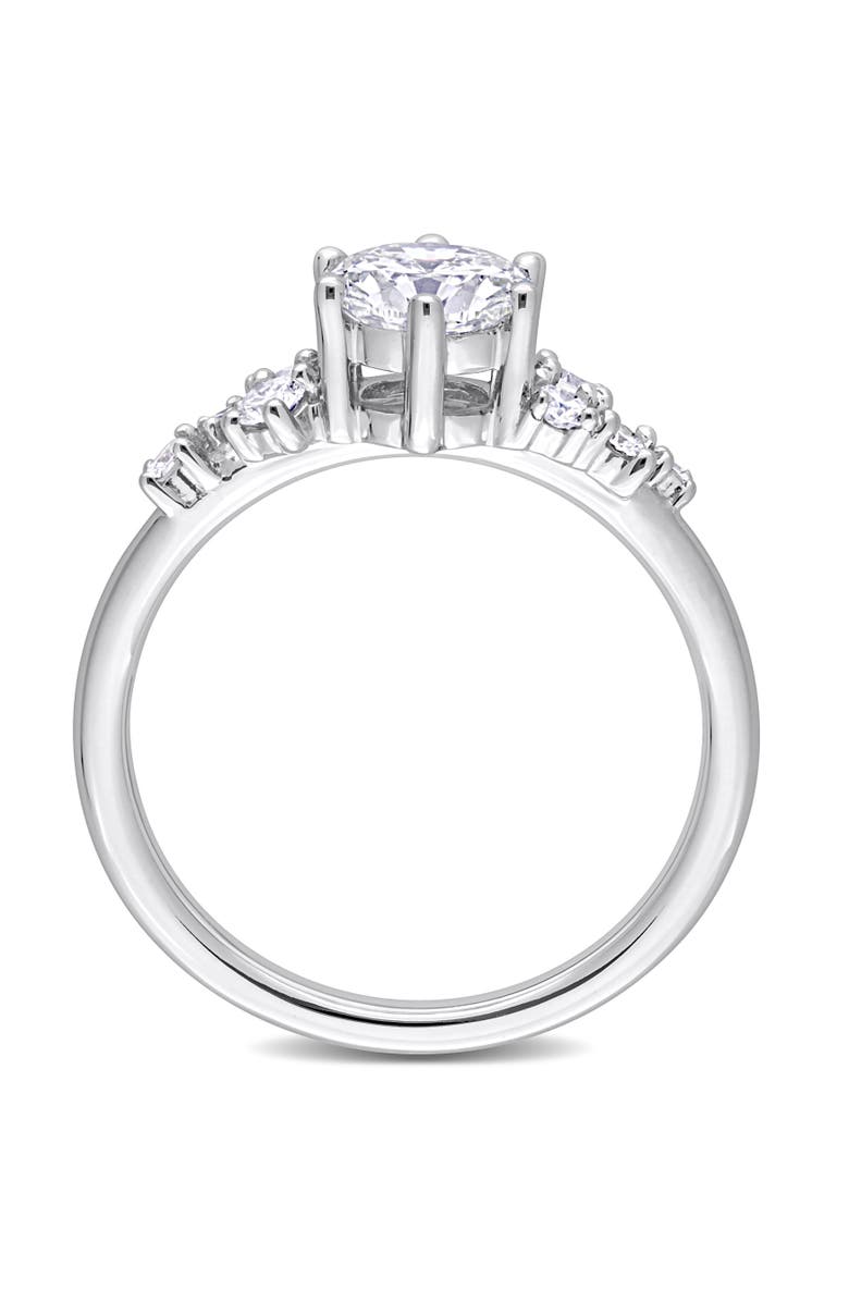 Julianna B. 1-1/4 CTW Lab-Grown Diamond Cluster Ring 14k, Alternate, color, White Gold