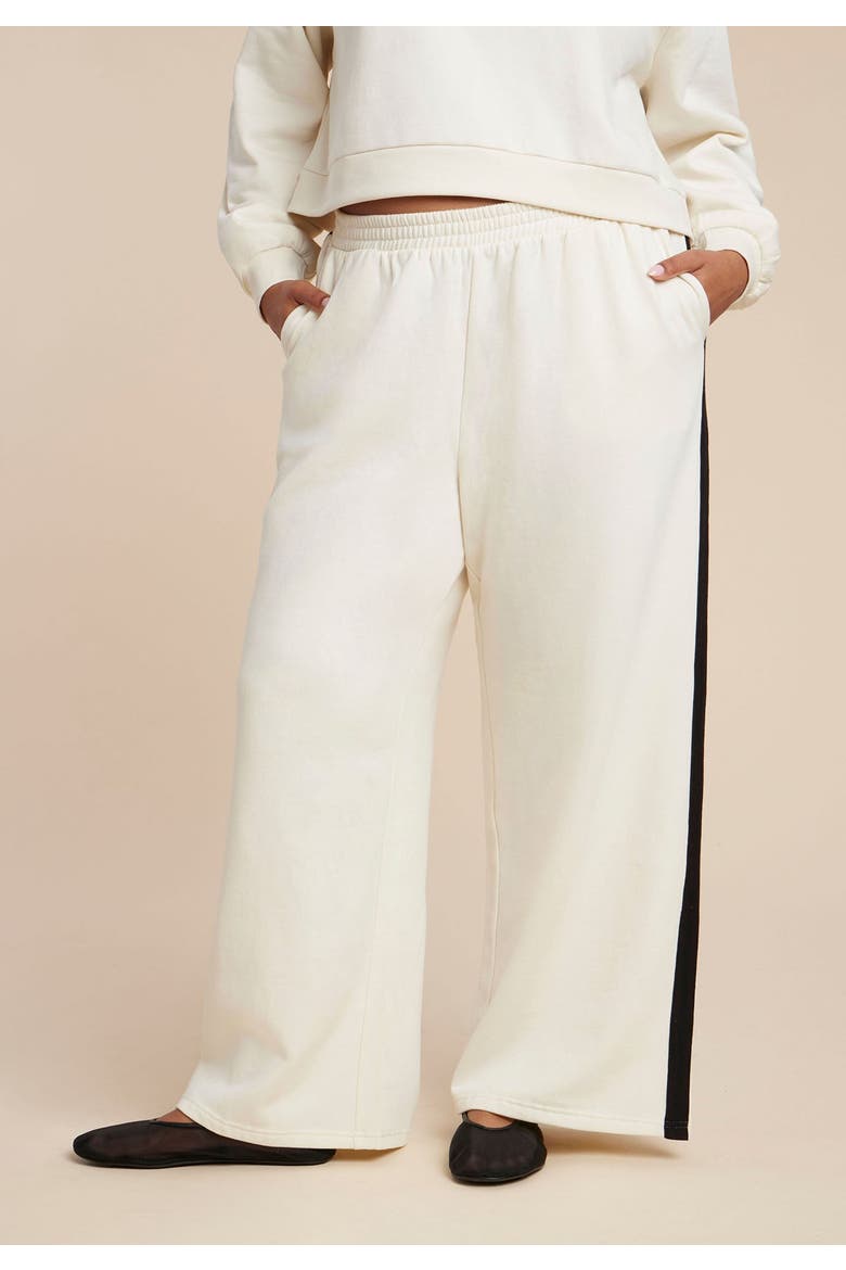 Stripe Detail Sweatpant, Alternate, color, JET STREAM