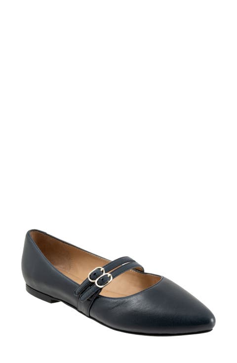 Emerald Pointed Toe Mary Jane Flat