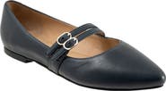 Trotters Emerald Pointed Toe Mary Jane Flat