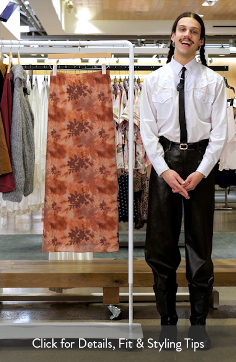 Bloise Floral Print Maxi Skirt, sales video thumbnail