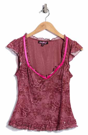 Ruffle Strap Lace Camisole