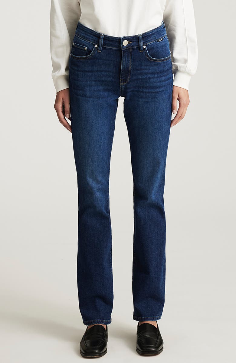Mavi Jeans Molly Mid Rise Bootcut Jeans, Main, color, Dark Brushed Tribeca