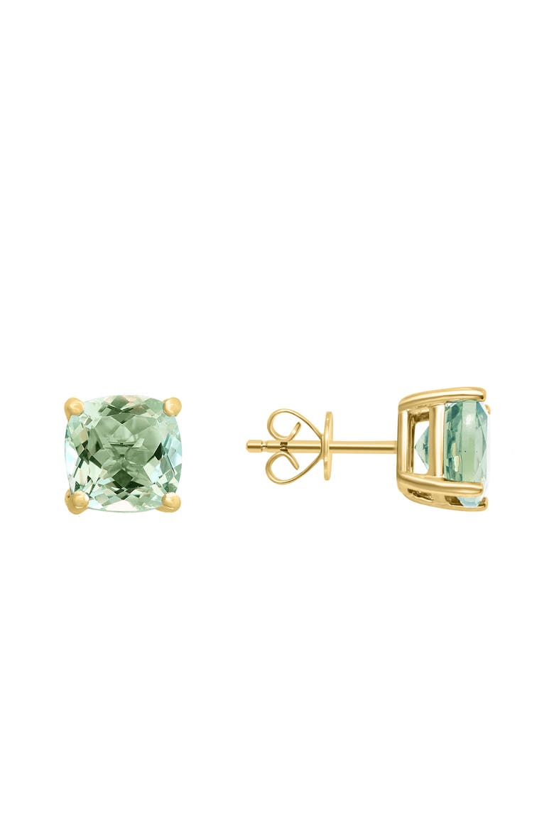 14K Yellow Gold Citrus Bloom Peridot Stud Earrings, Alternate, color, Green