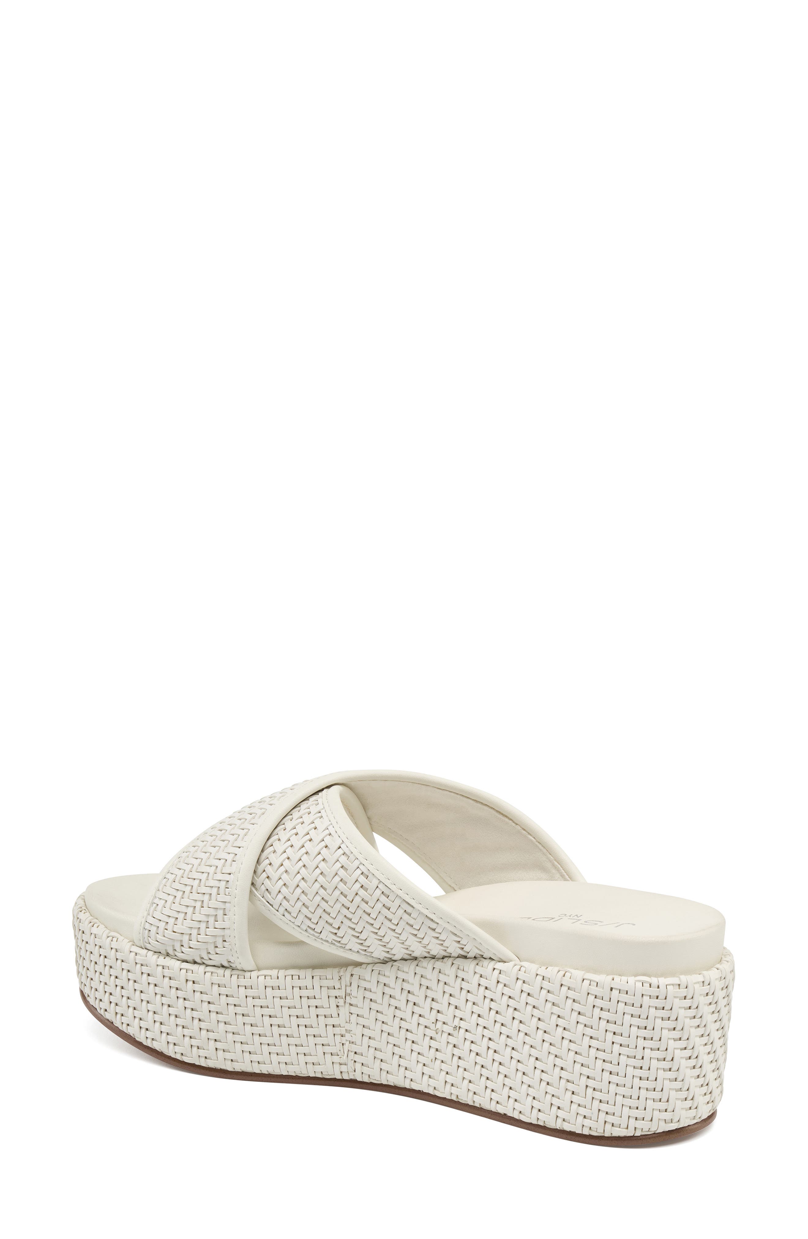 JSlides Crisscross Platform Wedge Sandal, Alternate, color, 