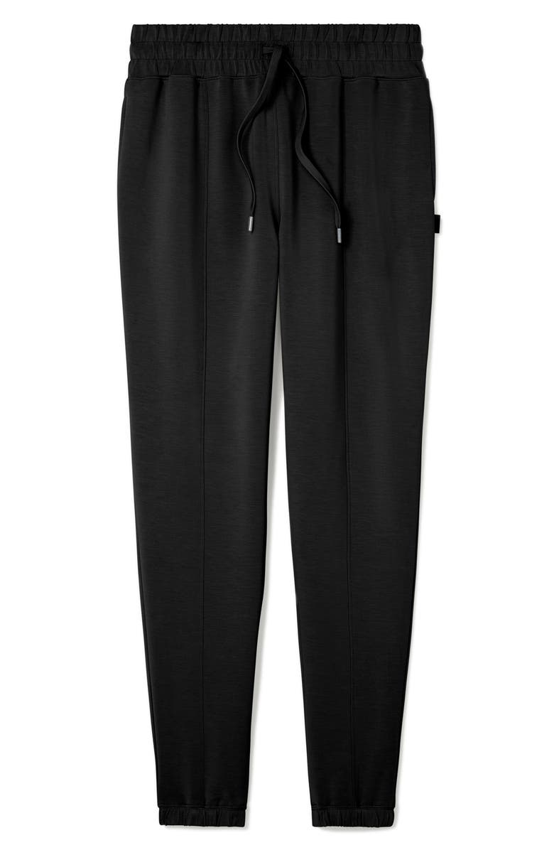 Tommy John Luxe Traveler High Waist Joggers, Alternate, color, Black