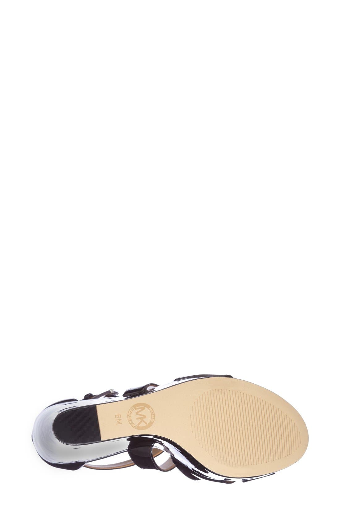 'Sienna' Sandal, Alternate, color, BLACK PATENT