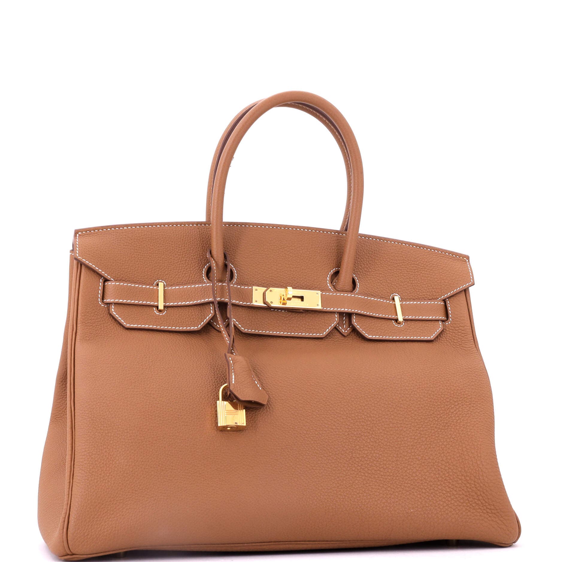 Birkin Handbag Brown Togo with Gold Hardware 35, Alternate, color, Metallic Gold