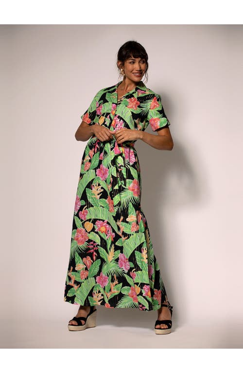 Tori Richard Midnight Blossom Linny Dress In Black