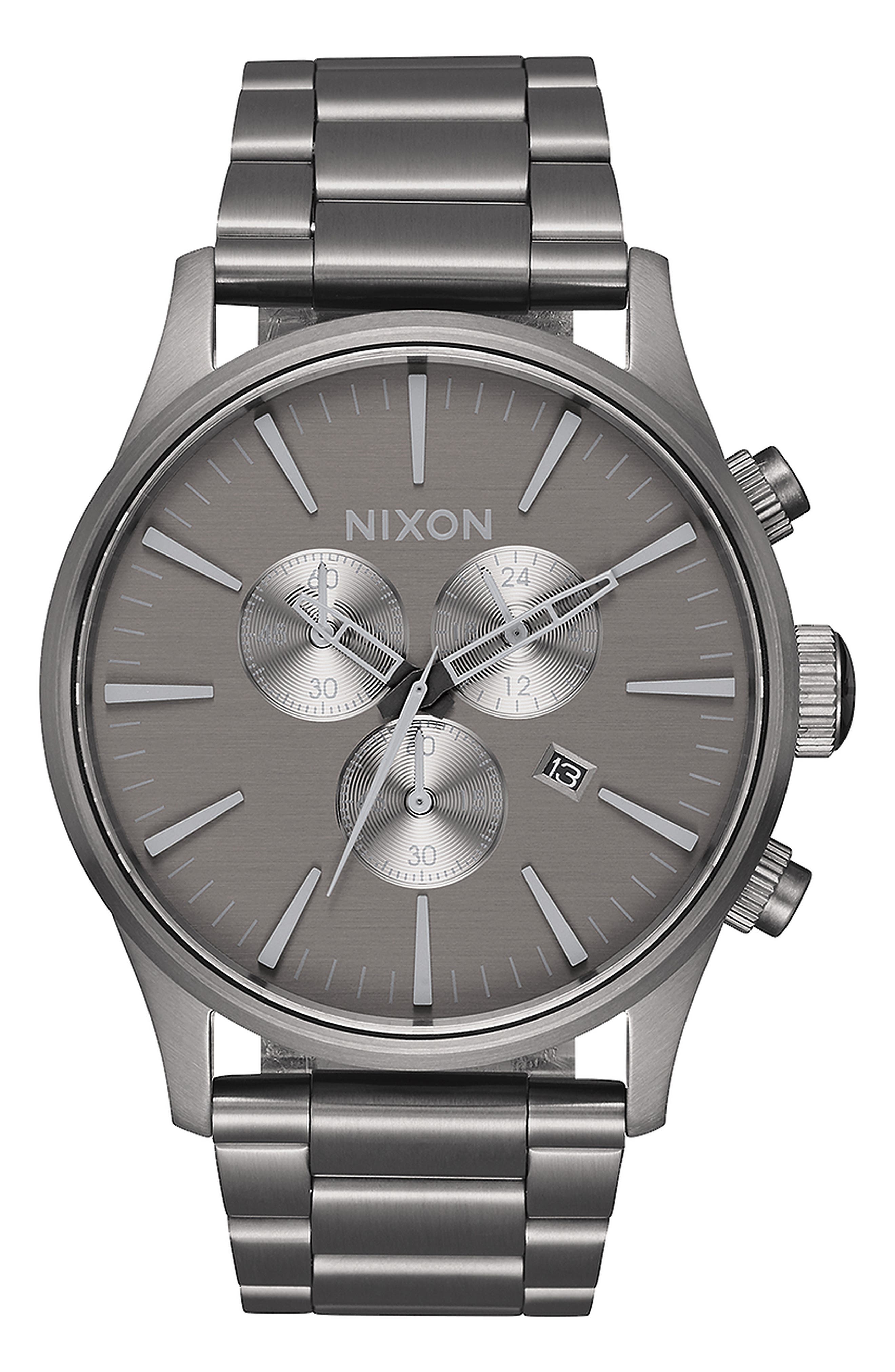 Sentry Bracelet Chronograph Watch, 42mm