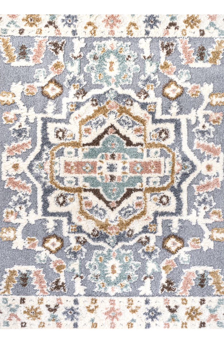 JONATHAN Y Aziza Persian Medallion High-Low Area Rug, Main, color, Multi