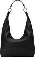 HYER GOODS Leather Convertible Hobo Ring Bag