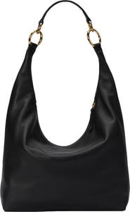 HYER GOODS Leather Convertible Hobo Ring Bag