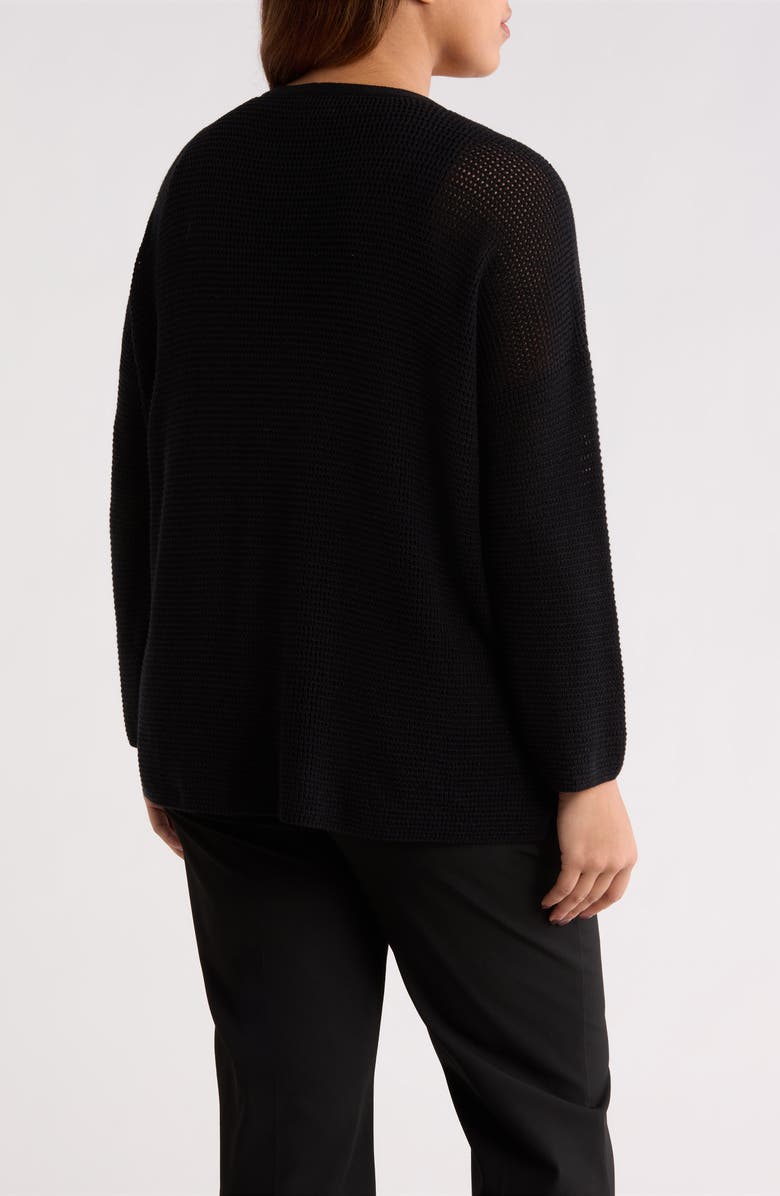 Eileen Fisher V-Neck Cardigan, Alternate, color, Black