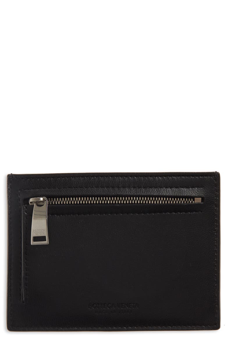 Bottega Veneta Intrecciato Leather Card Case, Alternate, color,