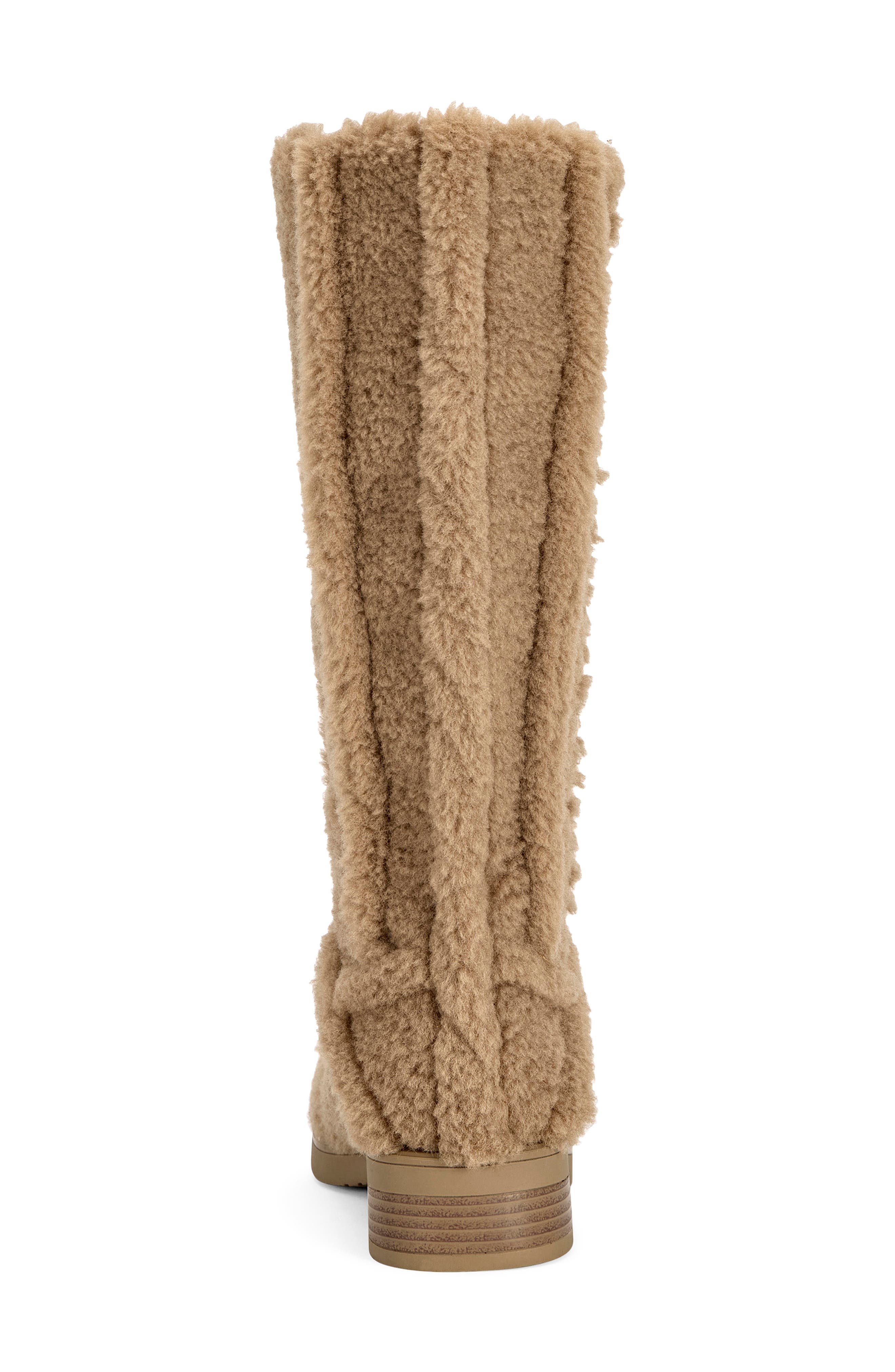 Emberlyn Faux Shearling Tall Boot, Alternate, color, BROWN