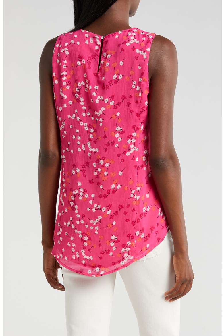 Floral Sleeveless Top, Alternate, color, BRIGHT ROSE