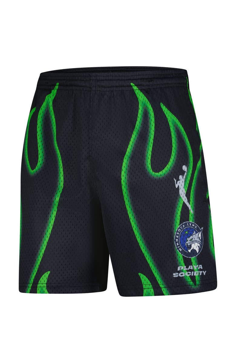 Playa Society Unisex Playa Society  Black Minnesota Lynx Athletic Shorts, Alternate, color, 