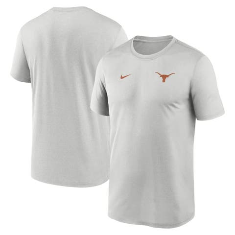 Men's Nike Gray Texas Longhorns 2025 Sideline Small Logo Legend Performance T-Shirt
