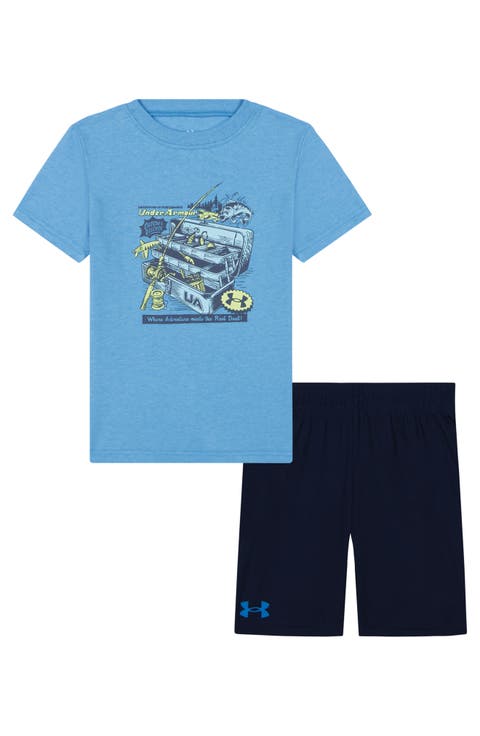 Kids' Retro Tacklebox Graphic T-Shirt & Shorts Set (Toddler)