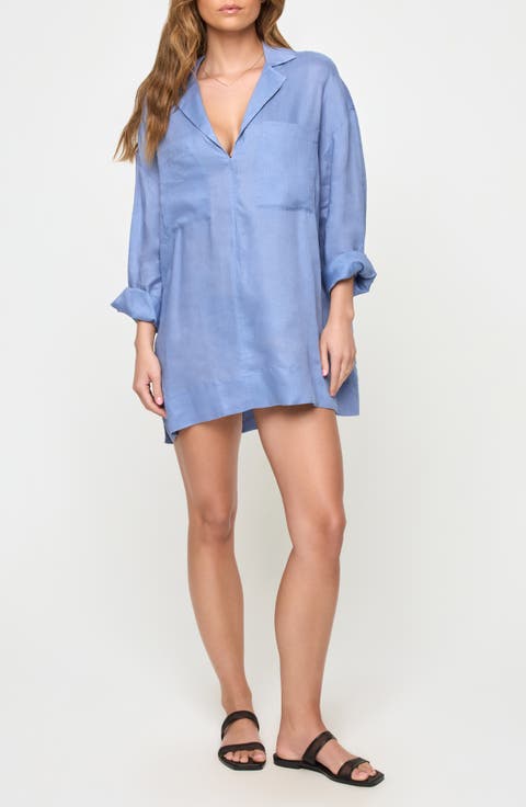 Oasis Linen Cover-Up Tunic