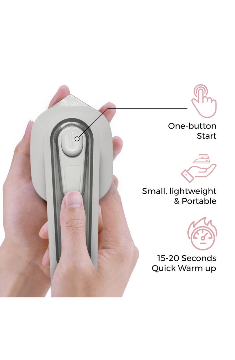 PURSONIC Mini Portable Electric Iron, Alternate, color, White