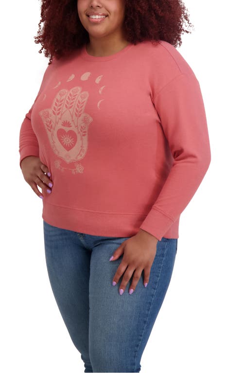Lucky Brand Graphic Sweatshirt In Red
