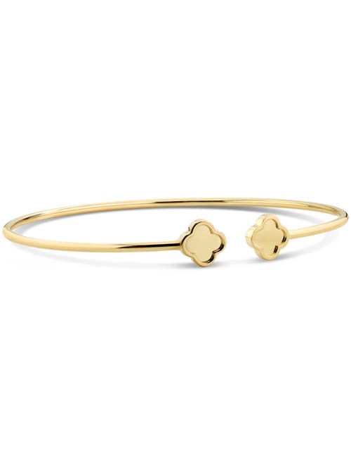 Devata Double Clover Bangle Bracelet In Gold