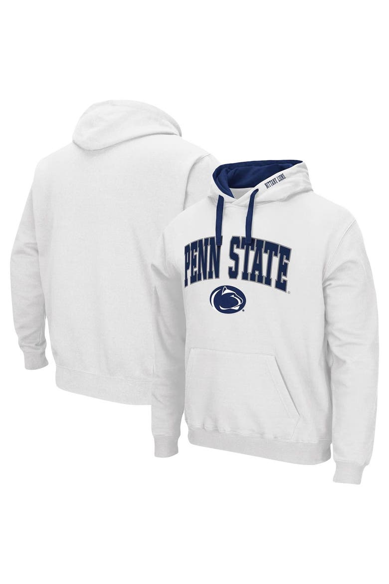 Men's Colosseum White Penn State Nittany Lions Big & Tall Arch & Logo 2.0 Pullover Hoodie, Main, color, White