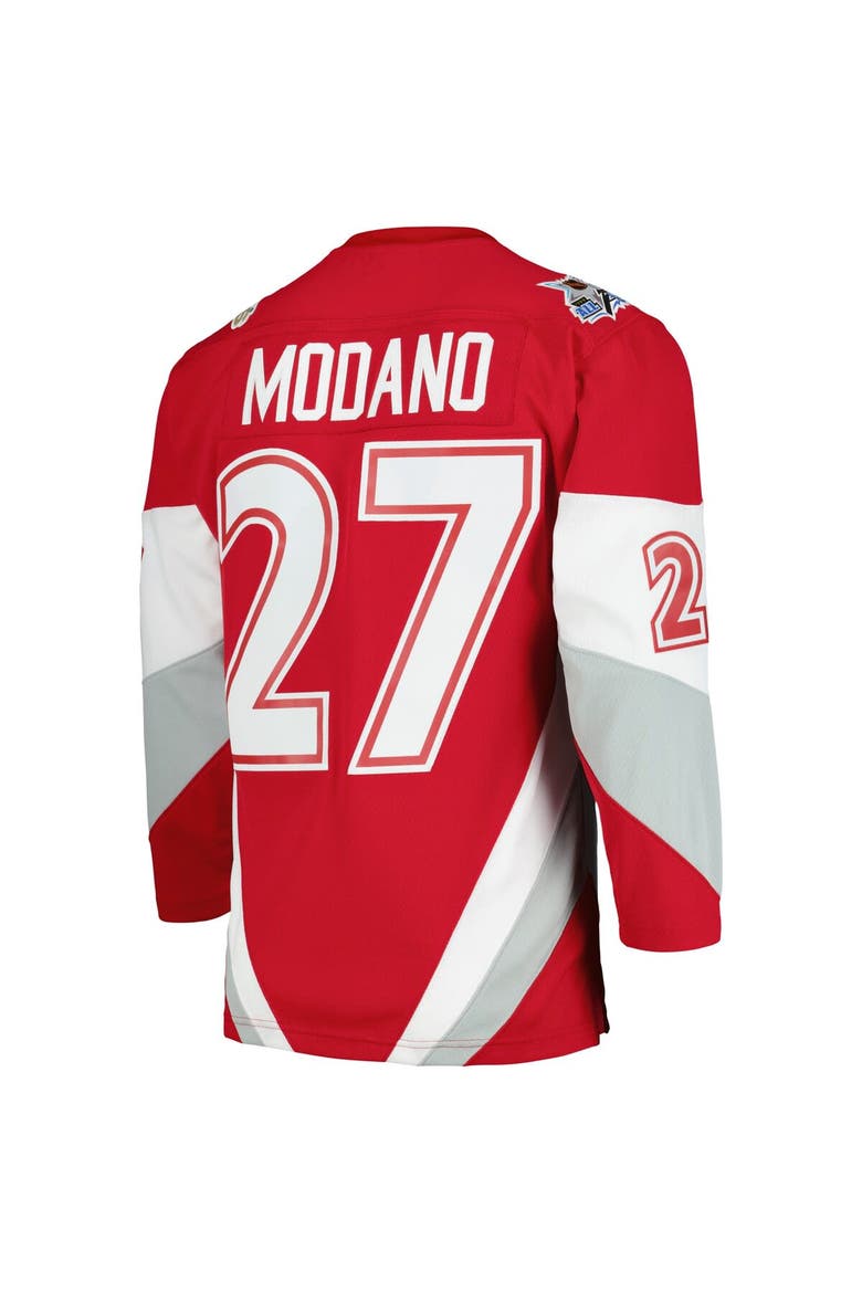 Men's Mitchell & Ness Mike Modano Scarlet  1999 NHL All-Star Game Blue Line Player Jersey, Alternate, color, Scarlet
