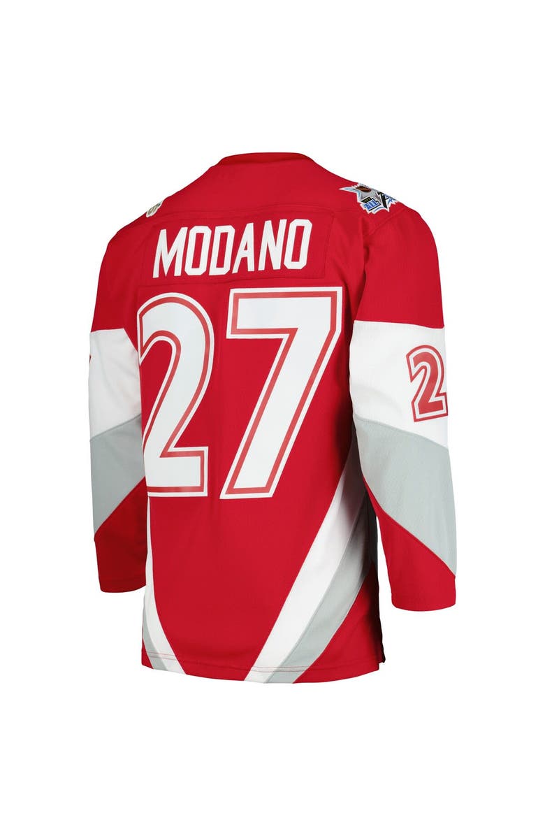 Mitchell & Ness Men's Mitchell & Ness Mike Modano Scarlet 1999 NHL All-Star Game Blue Line Player Jersey, Alternate, color,