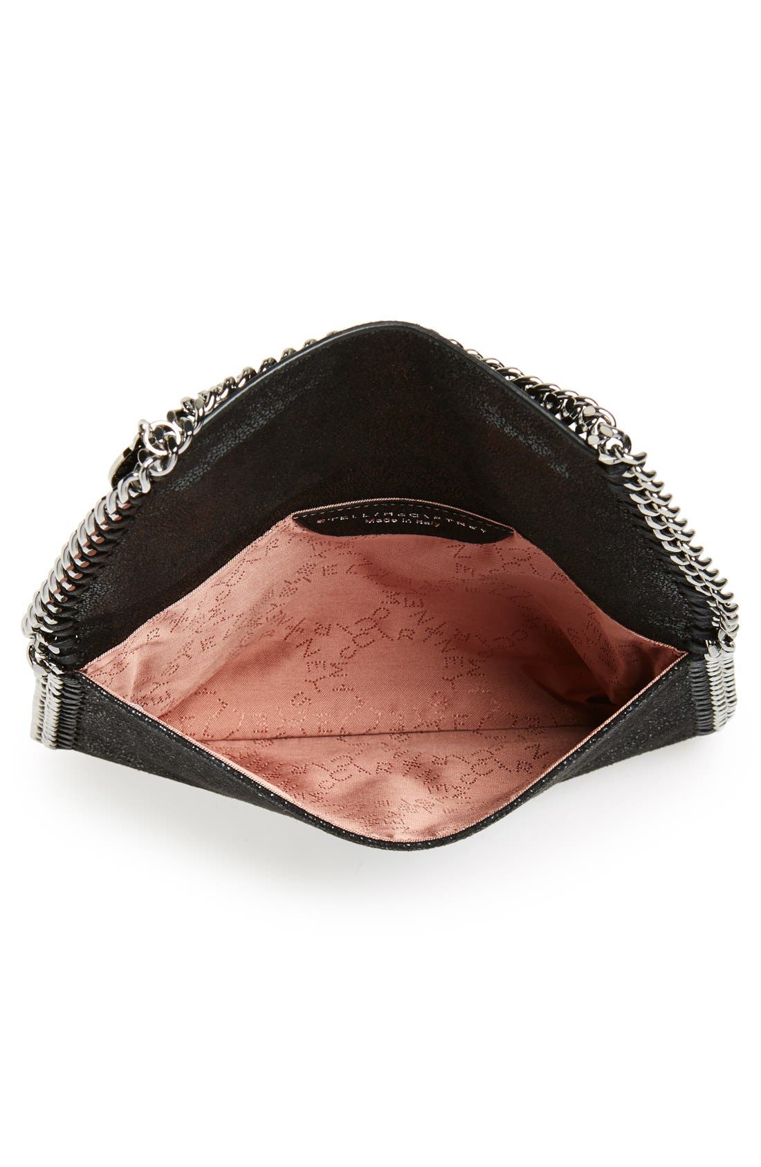 Stella McCartney 'Mini Falabella - Shaggy Deer' Faux Leather Crossbody Bag, Alternate, color, 