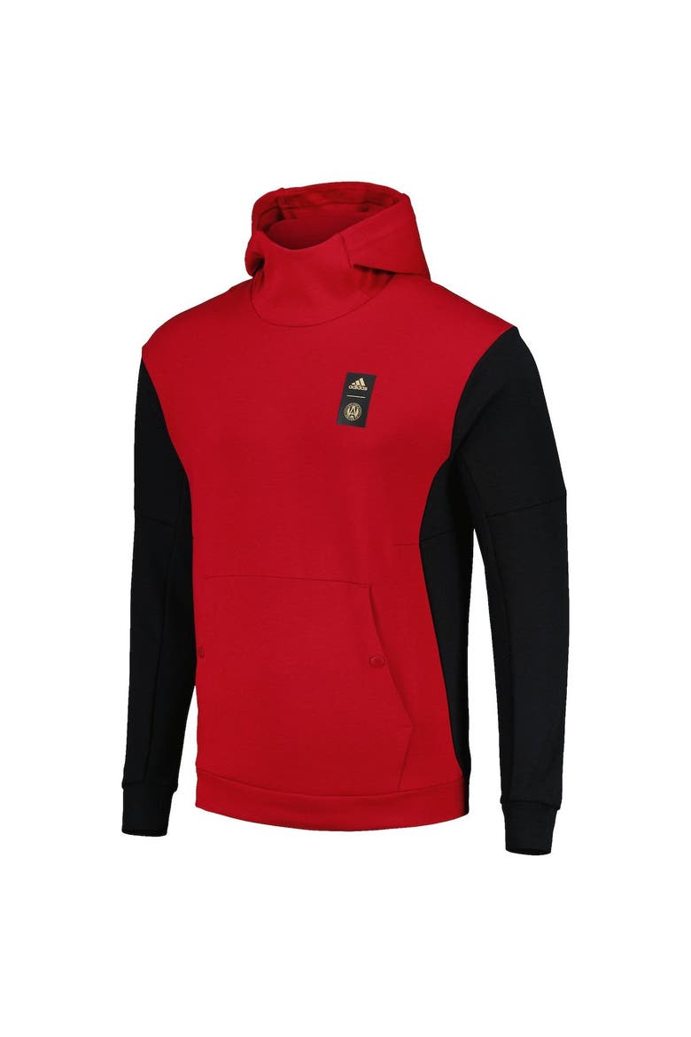 Men's adidas Red Atlanta United FC 2023 Player Travel Pullover Hoodie, Alternate, color, Red