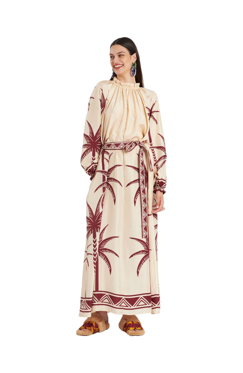 La DoubleJ Cerere Dress Placée Date Palms Ivory, Main, color, Date Palms Placée Ivory