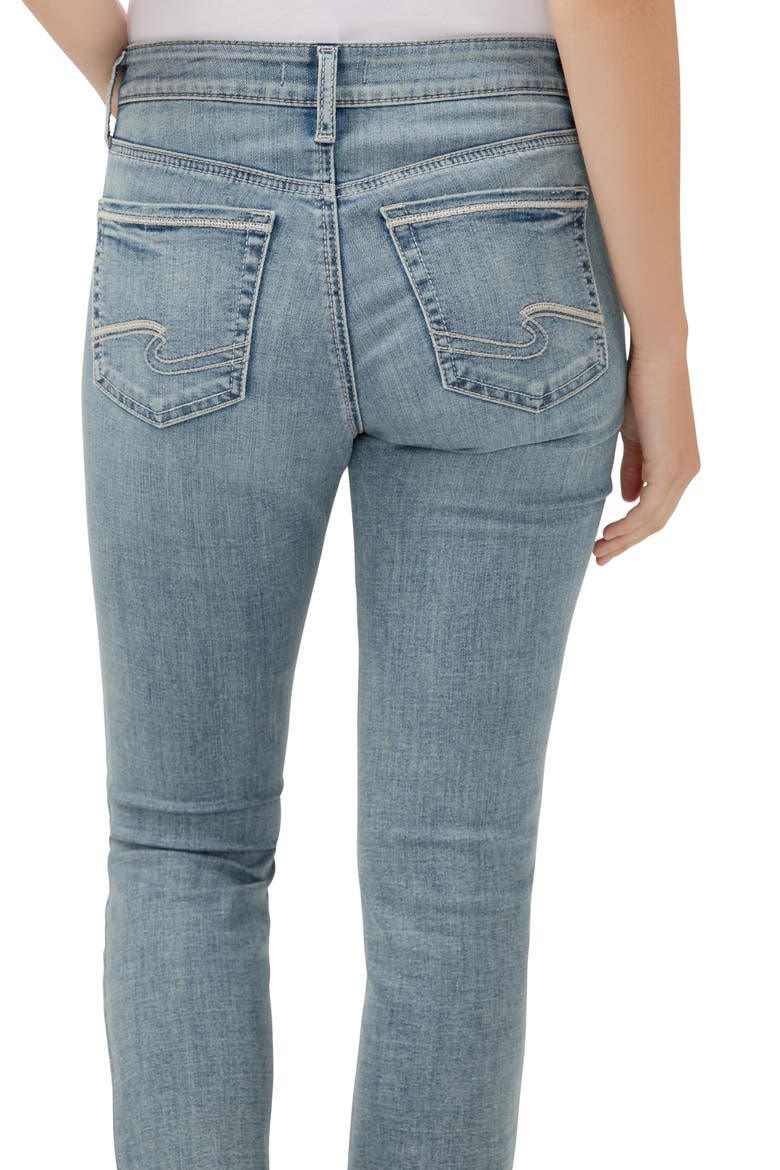 Suki Curvy Raw Hem Mid Rise Ankle Straight Leg Jeans, Alternate, color, INDIGO