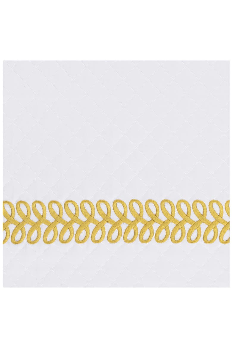 Astor Braid Matelassé Sham, Alternate, color, LEMON