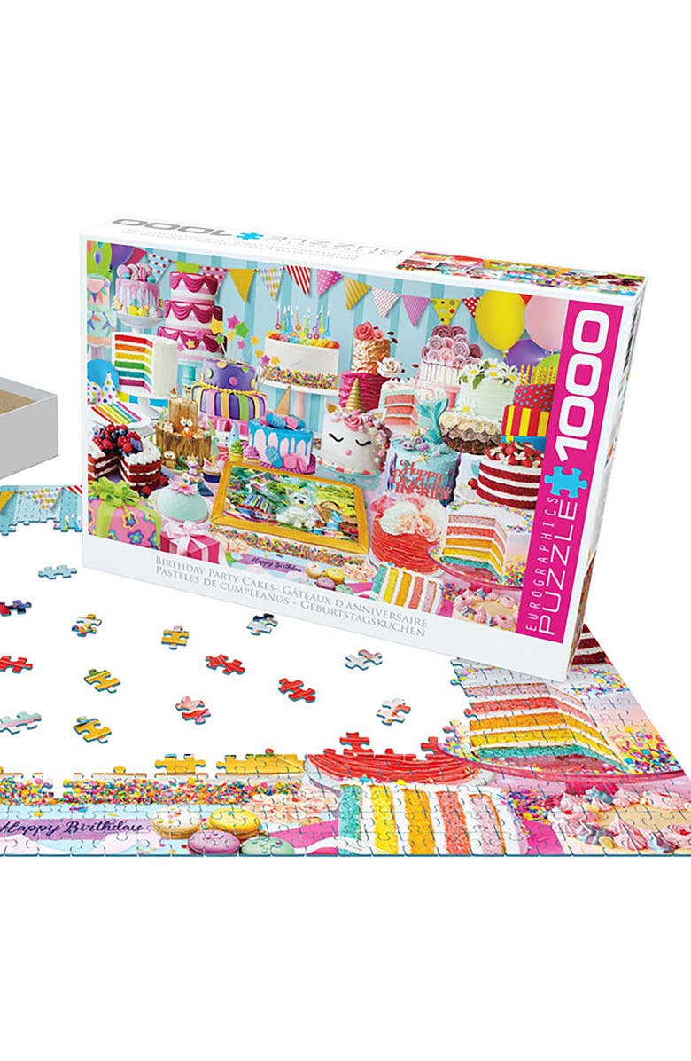 Eurographics Birthday Cake Party 1000 Piece Puzzle, Alternate, color, Multicolored