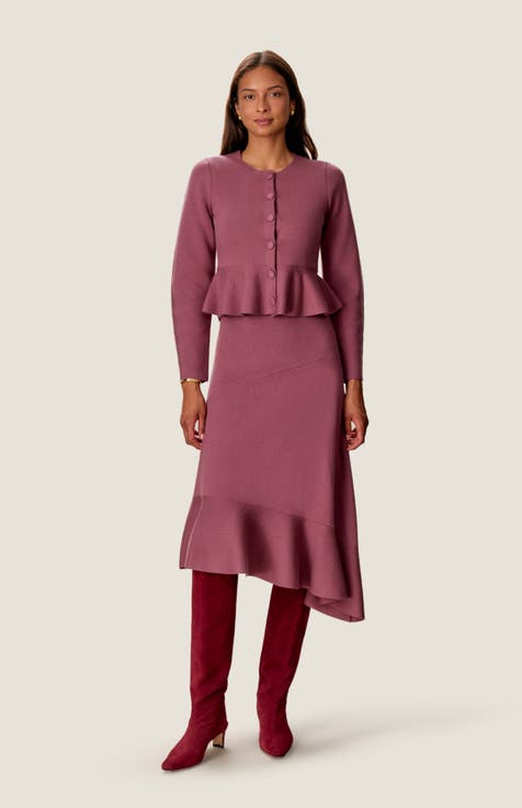 Jocelyn Asymmetrical Sweater Skirt