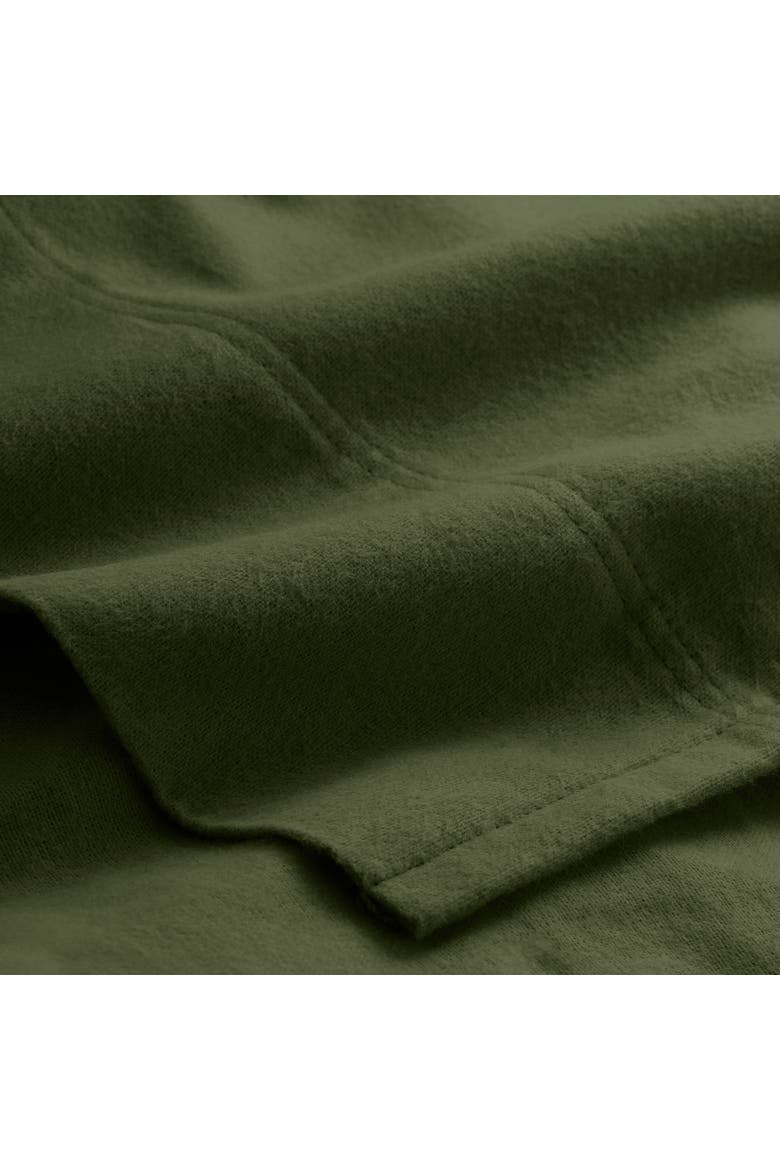 100% Organic Cotton Flannel Sheet Set - Split King, Alternate, color, Cypress
