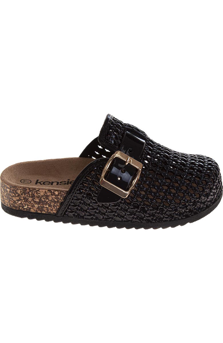 Kensie Girl Clogs Sandals, Alternate, color, Black Solid