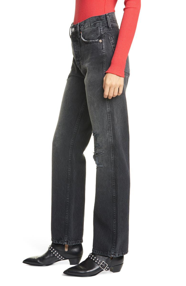 Re/Done Originals High Waist Loose Jeans, Alternate, color, 