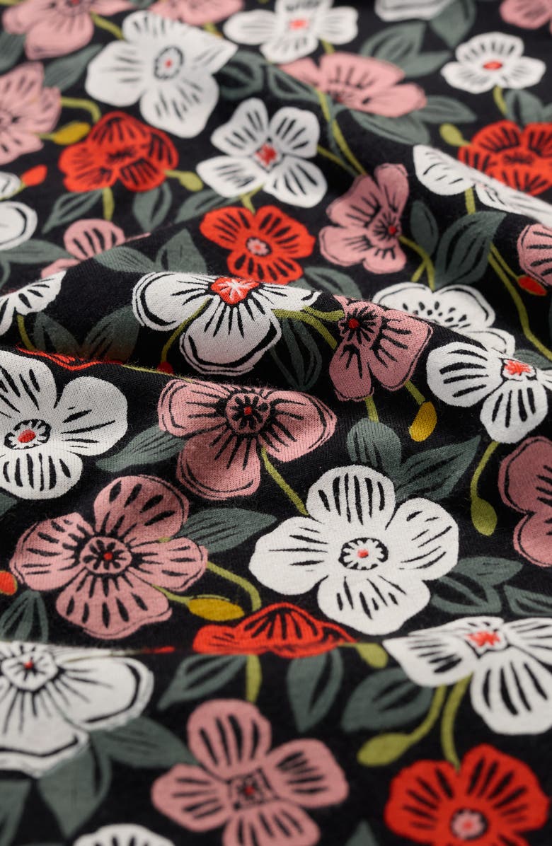 Seasalt Cornwall April Floral Stretch Organic Cotton Dress, Alternate, color, 